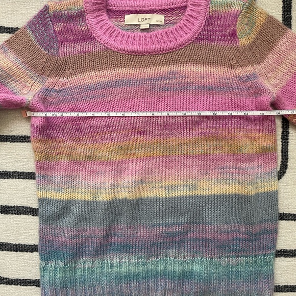 LOFT spacedye pastel petite women’s sweater - Picture 5 of 7
